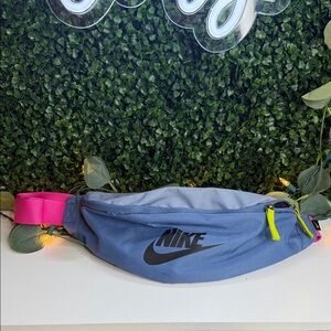 Nike Blue and Pink Belt Bag